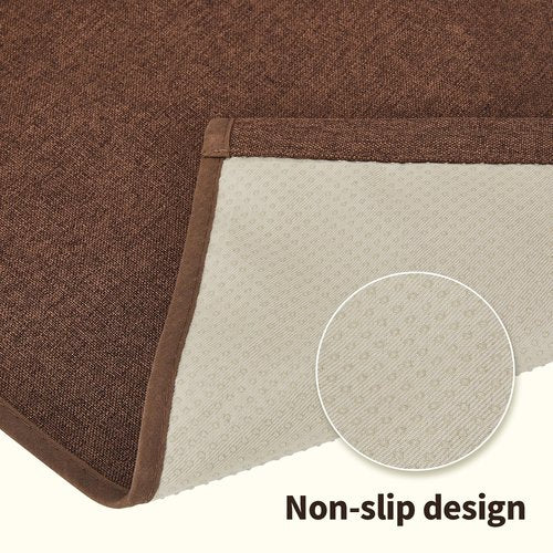 Remote Control Holder Armchair Caddy for Recliner Couch, Non-Slip Armrest Organizer with 5 Pockets for Magazine, Tablet, Phone, iPad (Brown)