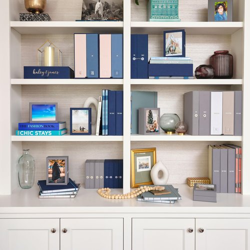 Savor | All-in-One Desk Organizer | Blue – Keep Desk, Office, and Home Organized All-in-One Storage System for Important Files, Documents, Stationery, and Office Supplies