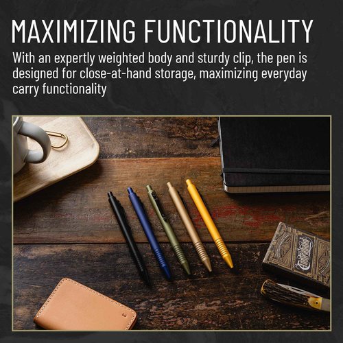 Everyman Grafton Super Matte Full Click Refillable Ballpoint Pen – OD Green | Durable EDC Writing Tool with Deep Grip | Smooth 0.7mm Ink Flow for Daily Use, Notes, Journaling, and Office Essentials