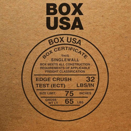 BOX USA Side Loading Mirror Box 30"L x 5"W x 24"H (10-Pack), Cardboard Boxes Perfect for Moving, Storing, Packing & Shipping, Ideal for TV's, Picture Frames, Mirrors & Art