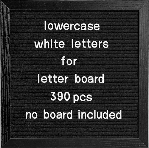 Letters Set - Pre-Cut 390pcs Lowercase Letters for Creative Projects | No Board Included