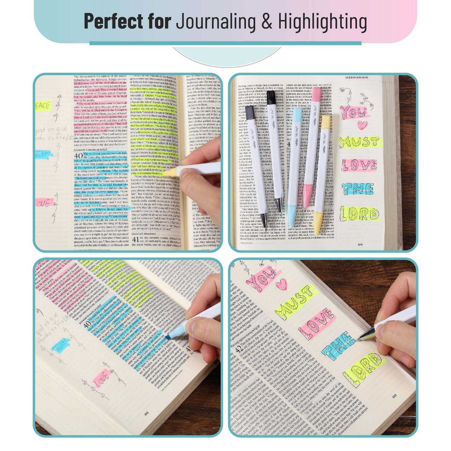 Mr. Pen- Journaling Kit, 5 Pack, Journaling Pens and Highlighters and Mechanical Pencil with Hard-Shell Carrying Case, Journaling Supplies Kit, Journaling Set, Journaling Pens and Markers