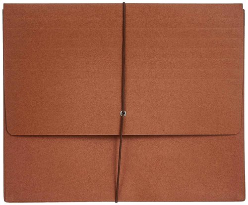 Smead Redrope Expanding File Wallet, Flap and Cord Closure, 3-1/2" Expansion, Letter Size, 10 per Box (72088)