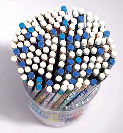 TCDesignerProducts Anderson's Motivational Pencil Tub, Fun & Colorful Pencils, Perfect for School Supplies, Classroom Rewards, Creative Writing, Party Favors, and Motivational Gifts, Set of 144