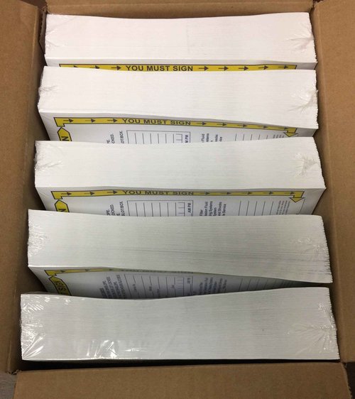 Key Drop Off Envelope - EBNO-1-Y - 500 Qty. (W1)