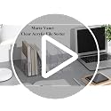 Marte Vanci 2 Pack Clear Acrylic File Sorter, 4-Compartment Desk Organizer