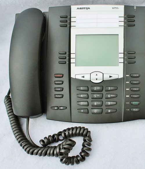 AASTRA A1755-0131-10-01 / 55i English Text (6755i) includes AC adapter (PoE compatible)