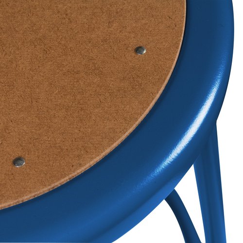 Learniture NOR-538ABL-24 Counter to Bar Height Steel Stool w/Hardboard Seat and Adjustable Height