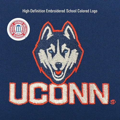 JanSport NCAA Connecticut Huskies Backpack - Big Student Bag with Padded 15-Inch Laptop Sleeve & Bottle Pocket | Navy