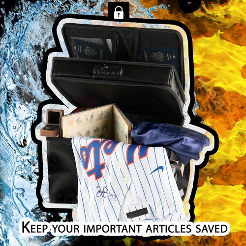 AKEM PRODUCTS Water/Fire Proof Safe For Home Documents with Lock & a Envelope Fire/Water Proof - Next of Kin Box Organizer - Instacrate End of Life Document Organizer (Homelike)
