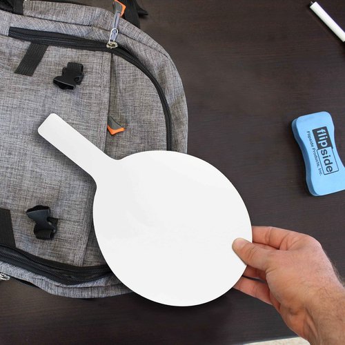 Flipside Products Oval Dry Erase Answer Paddles, Auction, Handheld Whiteboard, Handle Response Board, Classroom Dry Erase, Pack of 24