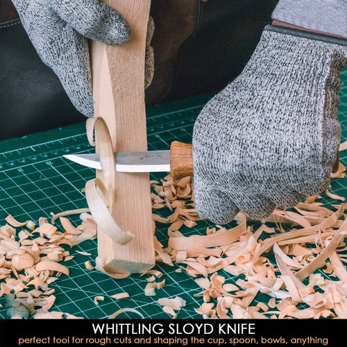 BeaverCraft NCT6 Cut Resistant Tape S14 Wood Carving Knives Kit Spoon Carving Tools