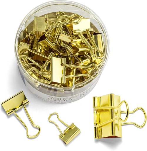 Officemate Assorted Size Binder Clips - Durable & Versatile Office Supplies | 12 Pack