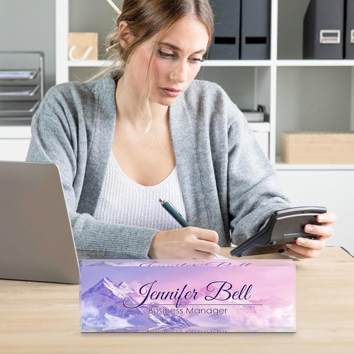 Himalayan Personalized Name Plate - Custom Acrylic Desk Accessory | Ideal Office Gift for Coworkers & Teachers