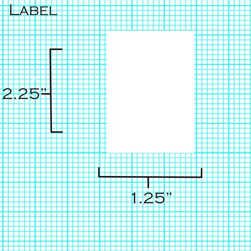 IDEALSEAL Compatible Replacement for 2.25 x1.25 Top Coated Direct Thermal Labels UPC 1135 Labels Per Roll (12) Resistant to Scratches and Smudges, for Zebras 2844, ZD410, ZP450, ZP500, ZP505