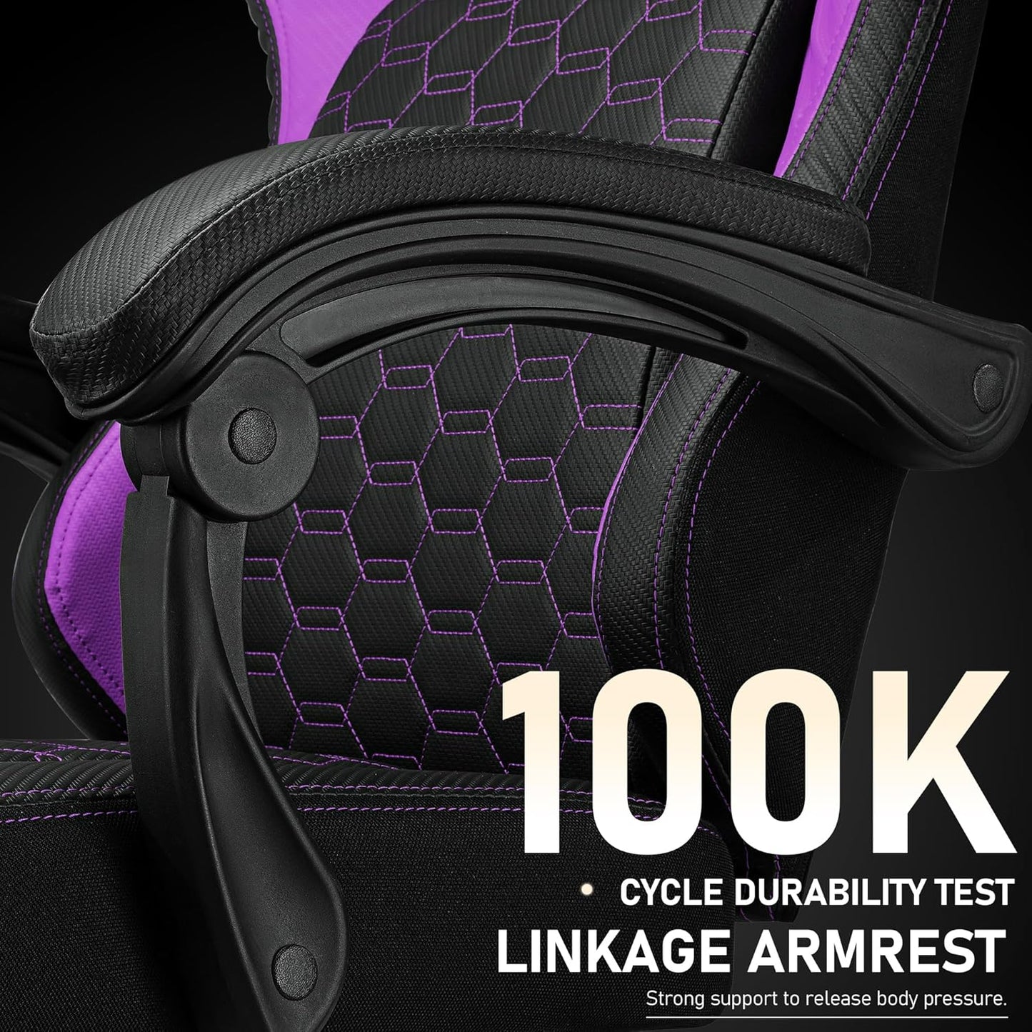 WAILOR Gaming Chair - High Back Leather Chair with Pocket Spring Cushion & Footrest | Supports 300LBS