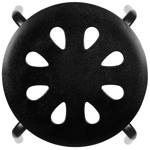 Flash Furniture Bentley Plastic Nesting Stack Stools, 11.5"Height, Black (5 Pack)