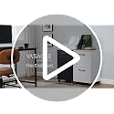 VASAGLE Ink Black 2-Drawer File Cabinet on Casters – Small Rolling Storage