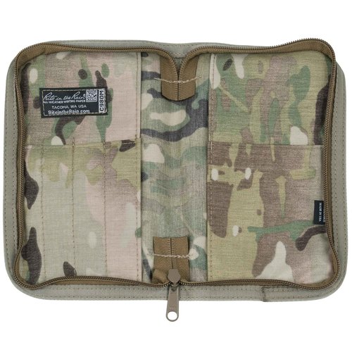 Rite in the Rain Weatherproof Tactical Field Kit: MultiCam CORDURA® Fabric Cover, 4.625" x 7.25" Tan Tactical Notebook, Weatherproof Pen (No. 980M-KIT)