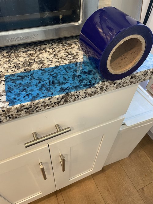 JNK NETWORKS Adhesive Surface Protective Tape - No Residue Removable Film Roll Protect Cover Surface Covering Shield for Wood Plastic Leather Car Furniture Floor Blue 1.9 Inches x 164 Yards