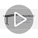 HUANUO 71 x 35 Inch Electric Standing Desk with Brushless Motor, Black