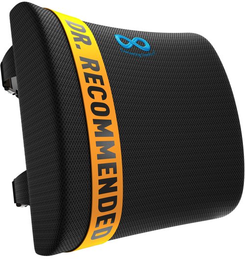 Everlasting Comfort Lumbar Support Cushion for Car Seat - Memory Foam Back Cover for Car - Lumbar Support Promotes Better Posture, Back Pain Relief - Ideal for Driving