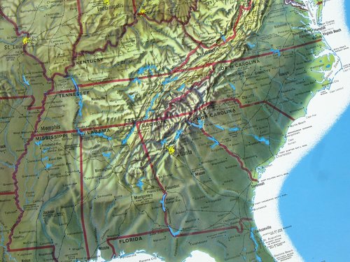 Rand McNally 3D USA Raised Relief Map - Topographic Wall Art | 34.5" x 22" | Durable Vinyl Design