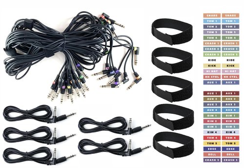 Silverline 17 Cable Snake Harness Kit for Pearl Mimic Pro Drum Percussion Sound Module