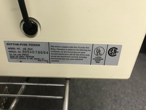 Oki Pace Mark 3410 Dot Matrix Printer, 9-pin, 550 CPS, 28 KB, Parallel, Serial, 120V (61800801)