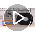 Donut Pillow Cooling Gel Memory Foam Cushion – Large, Black by DailyCuddles