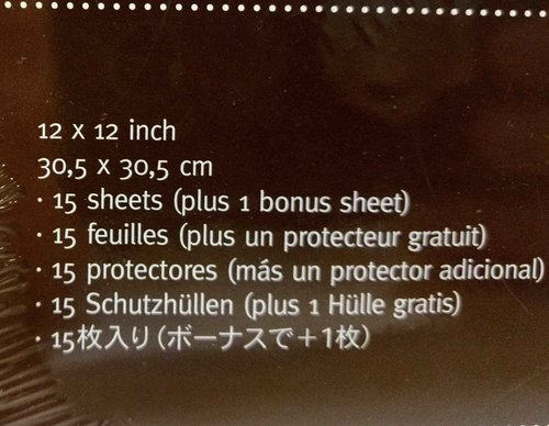 12X12 Creative Memories Page Protectors (Discontinued TRUE 12X12)