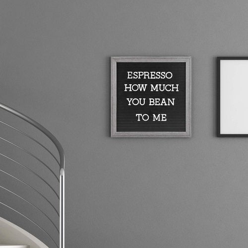 3/4 Inch Letters for Felt Letter Board, Pre-Cut 715 Pieces Including Characters, Numbers, Symbols, Daily Words with Sorting Tray for Changeable Plastic Message Boards