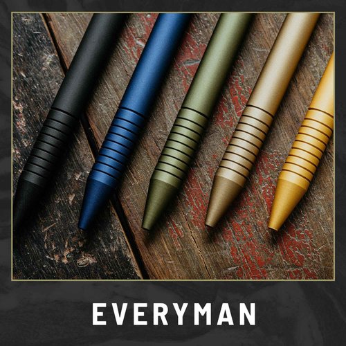 Everyman Grafton Super Matte Full Click Refillable Ballpoint Pen – OD Green | Durable EDC Writing Tool with Deep Grip | Smooth 0.7mm Ink Flow for Daily Use, Notes, Journaling, and Office Essentials