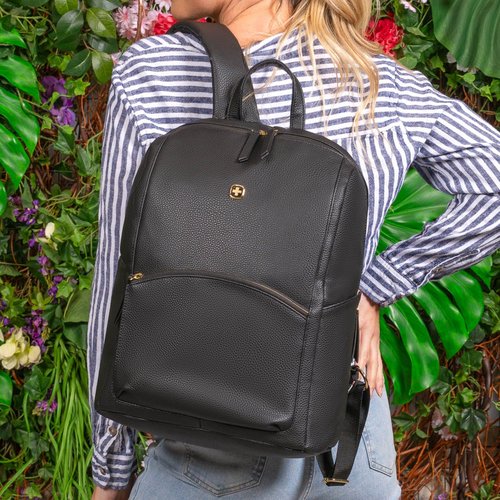 SwissGear Serenity Luxe Women's Laptop Backpack, Black, 16 Inches