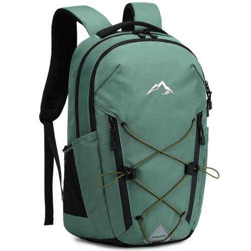 AO ALI VICTORY Women's Laptop Backpack 15.6 inch,Travel Backpack for Men,College Bookbag, Lightweight Outdoor Sport Hiking Back Pack, Everyday Daypack, Green