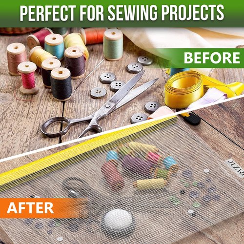 10 Pack Large Mesh Zipper Pouch B4 (12x15in) Mesh Bags With Zipper for Organizing Board Game Puzzle School Teacher Classroom Organization Zip Storage Bags Plastic Zippered Pouches Zippered Pouches