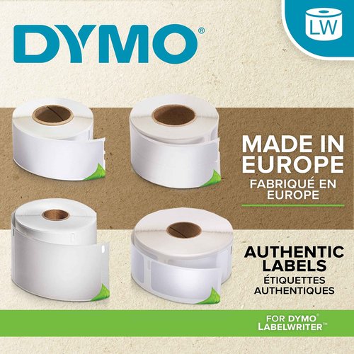 DYMO LW Durable Industrial Labels for LabelWriter Label Printers, White Poly, 2-1/4” x 1-1/4”, 1 Roll of 800