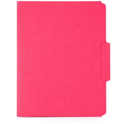 50 Red Fastener File Folders - 1/3 Cut Reinforced Tab - Durable 2 Prongs Bonded Fastener Designed to Organize Standard Medical Files, Law Client Files, Office Reports - Letter Size, Red, 50 Pack