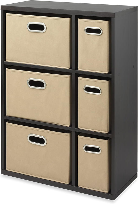 Whitmor Multipurpose Storage Organizer Cabinet - Removable Bins in Espresso Finish