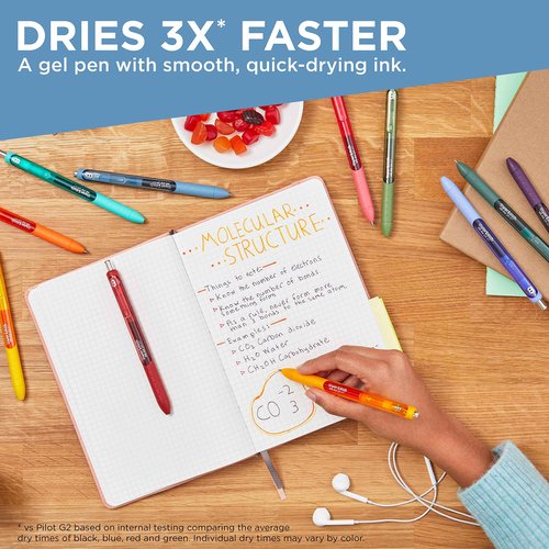Paper Mate Flair Felt Tip Pens, Medium Point, Limited Edition Candy Pop Pack, 24 count (1979425) & Gel Pens | InkJoy Pens, Medium Point, Assorted, 14 Count