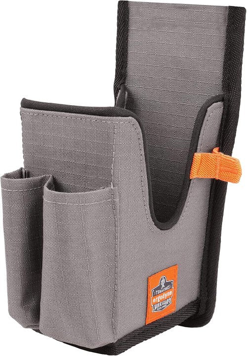 Ergodyne Squids 5540 Barcode Scanner Holster - Gun Grip Mobile Computer Holder | Gray Small