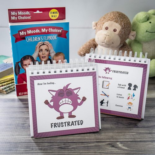 Monster Flipbook - Original Mood Flipbook for Kids | 20 Emotions to Help Identify Feelings