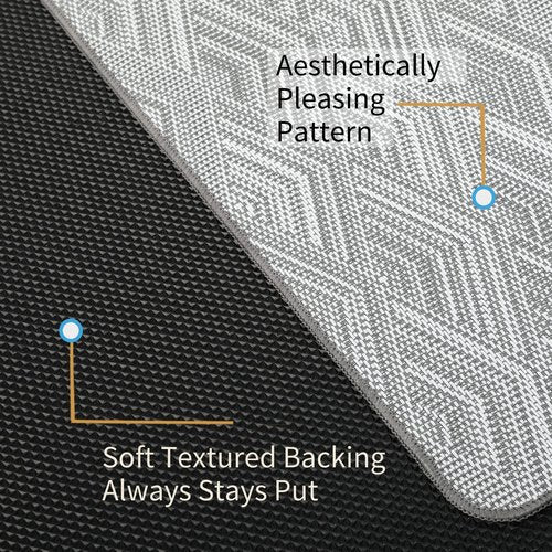 RccugmatS Chair Mat for Hardwood & Tile Floor, 36" x 48" Heavy Duty Office Chair Mat for Rolling Chairs, Anti Slip, Computer Desk Chair mat, Floor Protector for Home Office, White & Grey