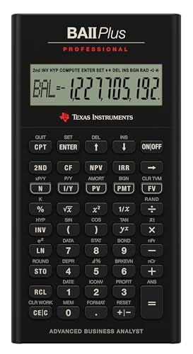 Texas Instruments BA II Plus Professional Financial Calculator for Business & Finance