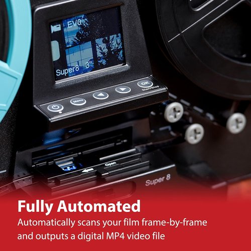Magnasonic Super 8 Film Scanner - Convert 8mm Film to Digital Video | Vibrant 2.3" Screen, Supports 3", 5", 7" Reels