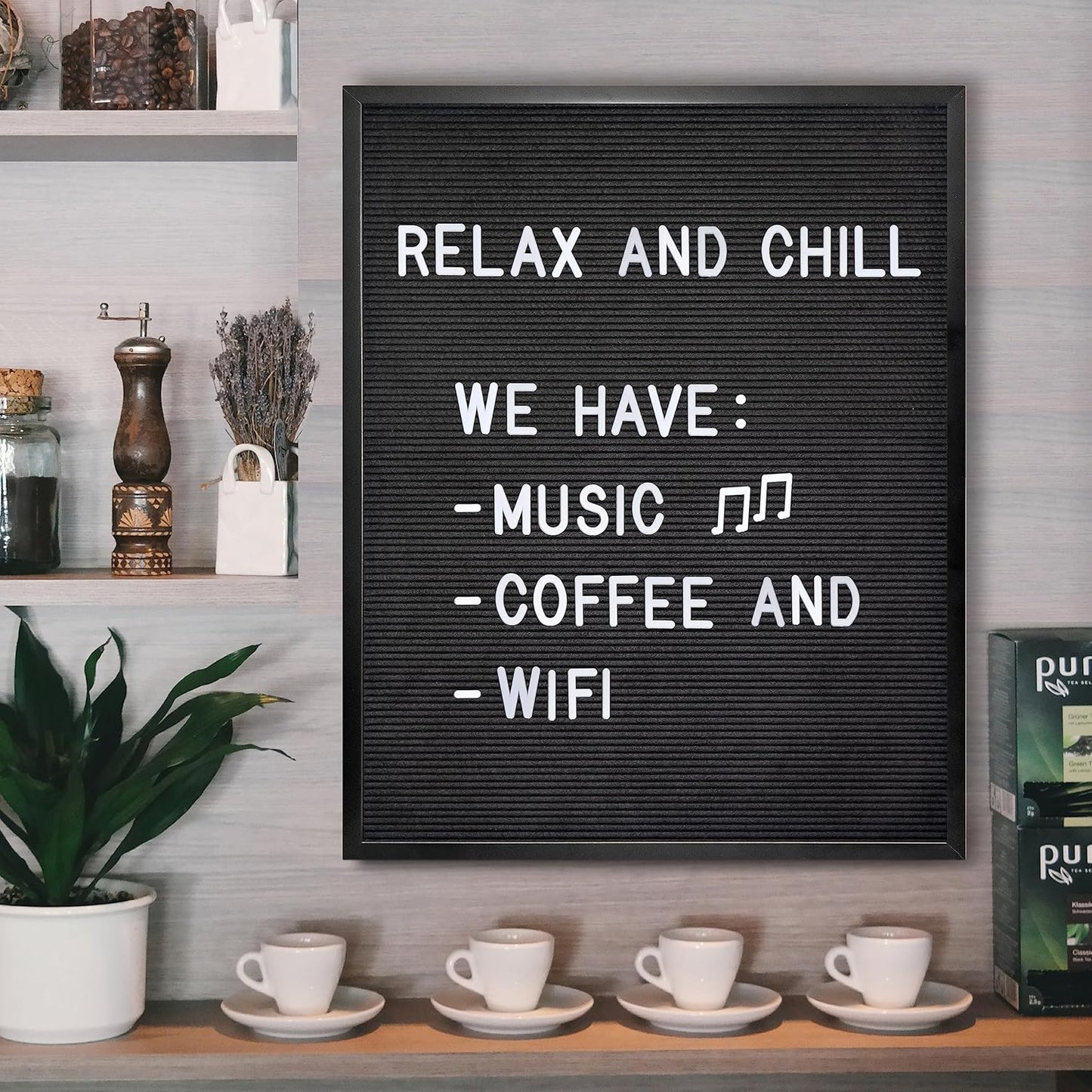 Skiennix Letter Board Plastic Letters Set - 2 Inch White Letters for Felt Boards | Perfect for Custom Messages