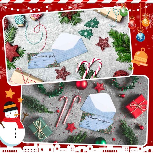 Cholemy 500 Pcs Christmas Offering Envelopes for Church - 6.3 x 3.1 Inch Tithes and Offering Envelopes for Religious Tithe Donation - Bulk Church Supplies
