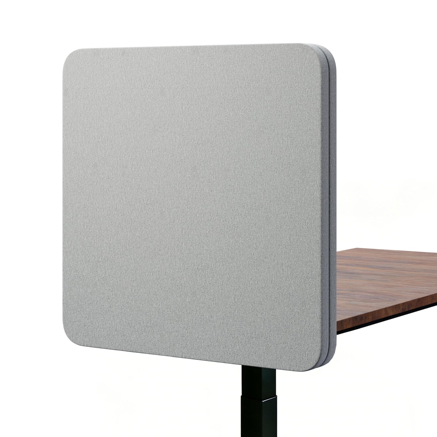 KERRAM Desk Privacy Panel 24 x 24 Inch, Sound Absorbing & Proof Desk Divider for Office, Clamp-on/Screw-on Acoustic Desk Back Panel Partition, Gray