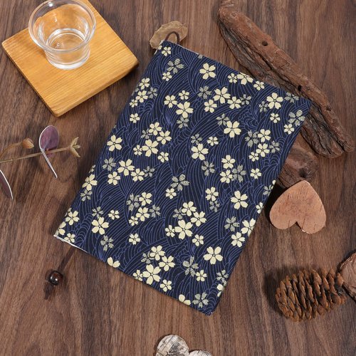 Piriuuo Book Covers for Paperbacks Fit for 5.5x8.2 inch, Book Cover Protector Adjustable Fabric Books Sleeve Covers Floral Flower Pattern Books Cloth for Hardcover Softcover Book Novels