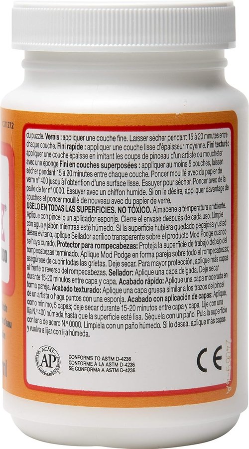 Mod Podge | Water-Based Sealer and Glue - Satin Finish, 8 oz, Clear for Crafting